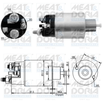 Solenoid Switch, starter
